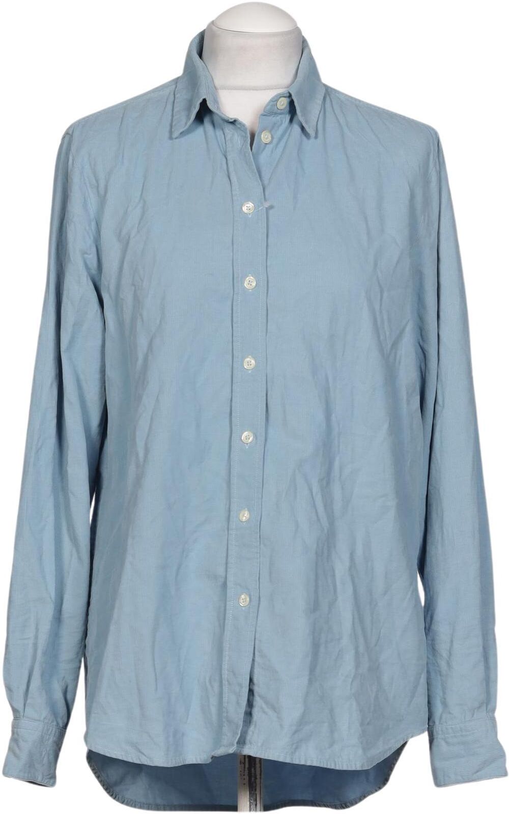 Uli Knecht Damen Bluse, Hellblau, Gr. EU 36, Baumwolle - Second Hand