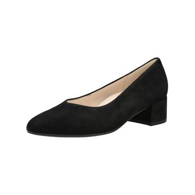 Pumps GABOR "Gabor Pumps Veloursleder", Damen, Gr. 38, schwarz, Veloursleder, Schuhe Pumps