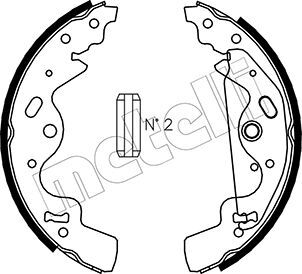 Metelli Bremsbackensatz 530370 Für Rover