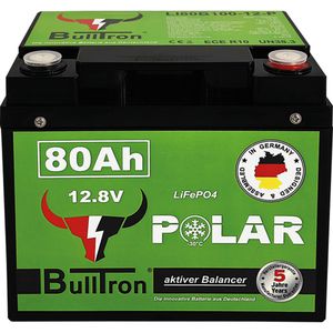 Bulltron LiFePO4-Akku LI80B100-12-P, 80 Ah, 12 V, mit Batterie-Management-System & Bluetooth