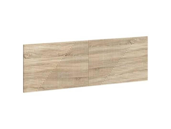 GHVBNMF Wandmontiertes Kopfteil HAARLEM Sonoma-Eiche Holzwerkstoff 160cm Platzsparendes Wandbett-Element für das Schlafzimmer mit integrierten Fächern und pflegeleichter Sonoma-Eiche-Oberfläche.