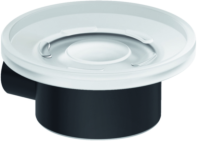 Kludi VELA R Seifenschale 5898539 transparentes Glas mattschwarz