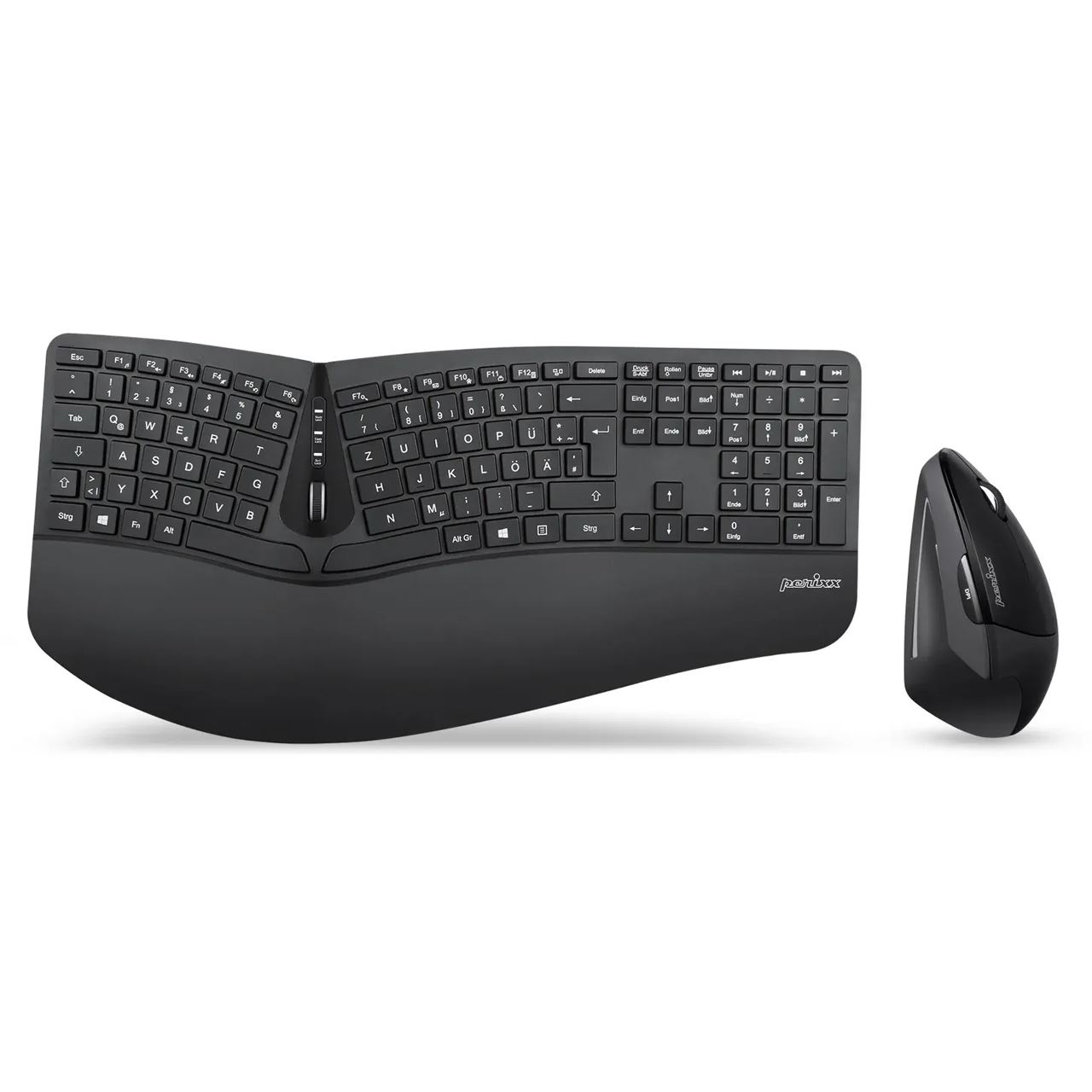 Perixx Periduo 605 Combo Deutsch 2.4 GHz und USB schwarz
