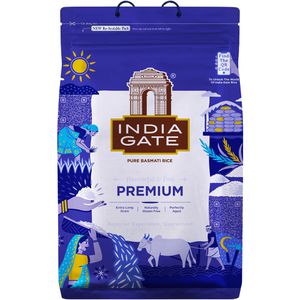 INDIA-GATE Reis Basmati Premium aus Indien, Langkorn, lose, 10 kg