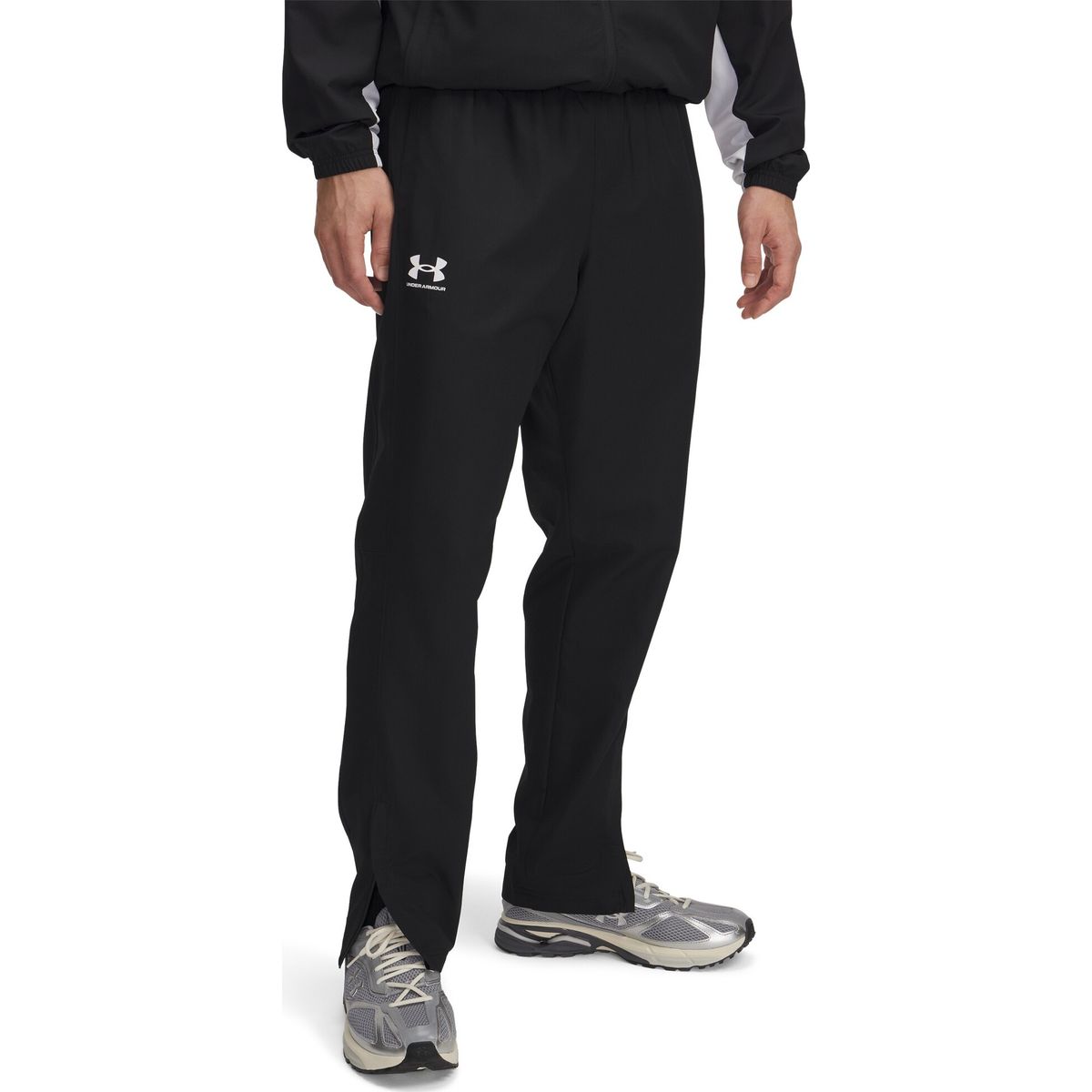 Under Armour Rival Wvn Windbreaker Pants black white (001) XL 1390150-001-XL