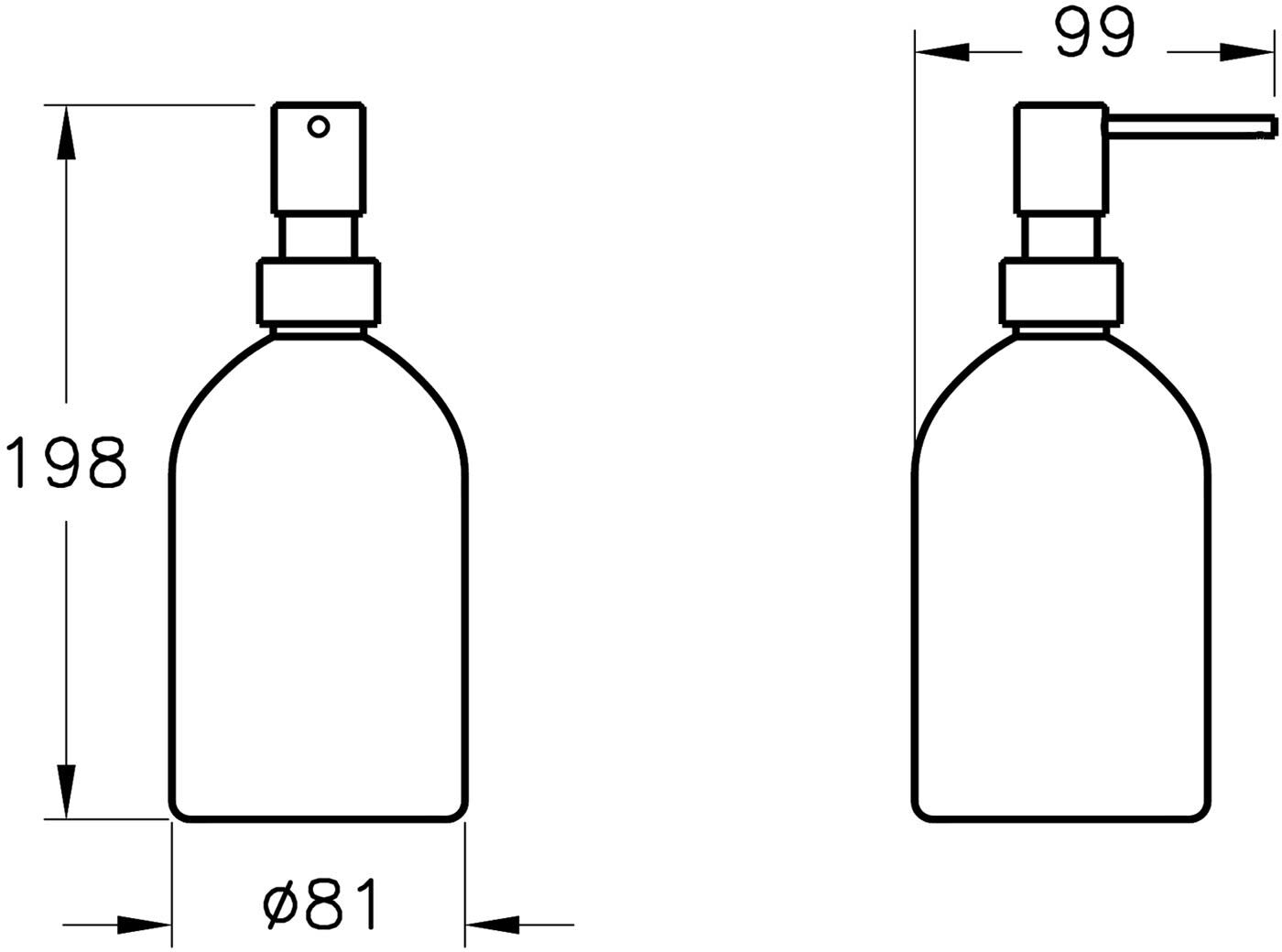 Vitra Origin Seifenspender 400 ml, Accessoires, A4489136, schwarz matt