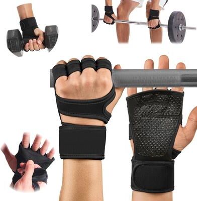 Inspire Select Training Sport Gloves For Men & Women Workout Fitness Weightlifting Gym Gloves With Wrist & Palm Protection black m