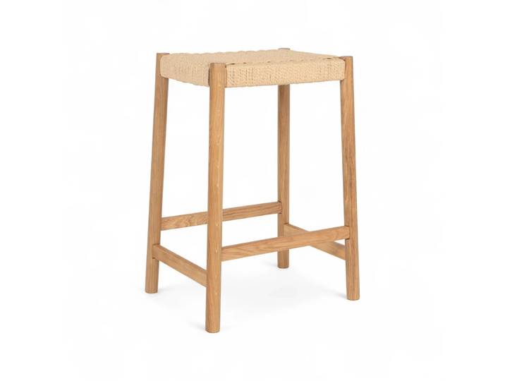 Barhocker Ida - Geflechtsitz, Wildeiche