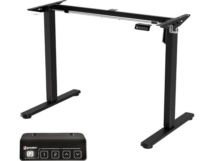 Elektrisches Schreibtisch Gestell Höhenverstellbar Memory-Funktion Soft-Start/Stop - Grau