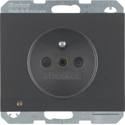 Berker Steckdose m SK-Stift LED K.1 anth