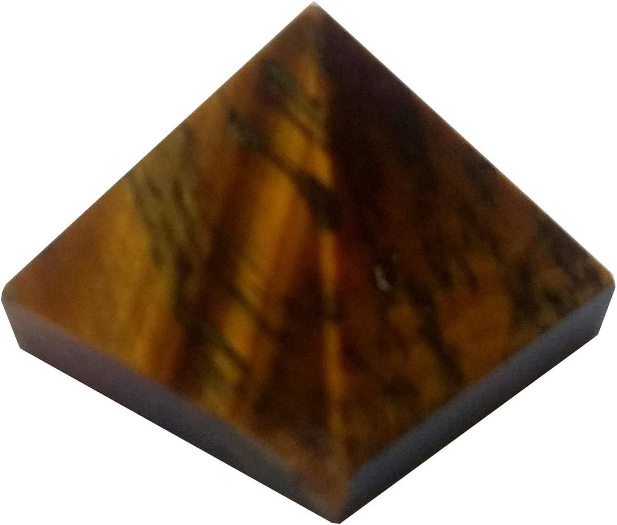 Tijgeroog Piramide Goudbruin - Natuurlijke Edelsteen voor Spirituele Decoratie