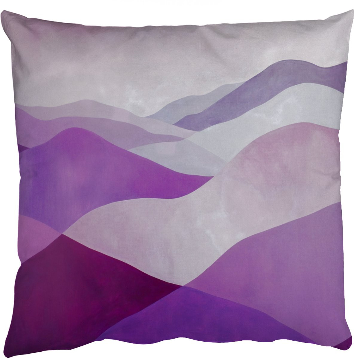PillowMonkey Sierkussen Abstract Landschap Paars 60 x 60 cm