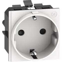 Legrand KW4141A LivingNow Schutzkontaktsteckdose mit schraublosem Anschluss in der Farbe White