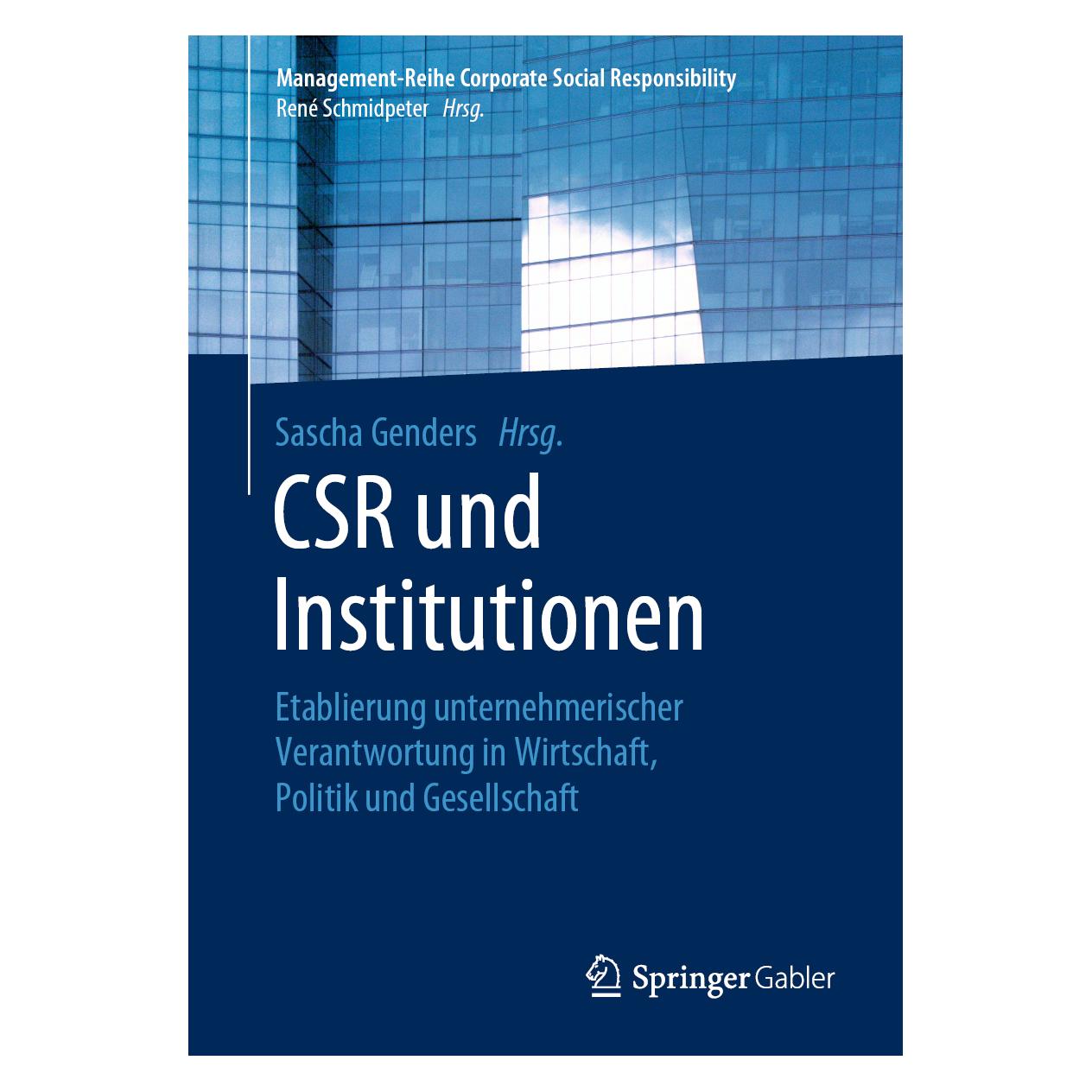 Springer CSR und Institutionen (Deutsch, Softcover, Sascha Genders) (56117397)