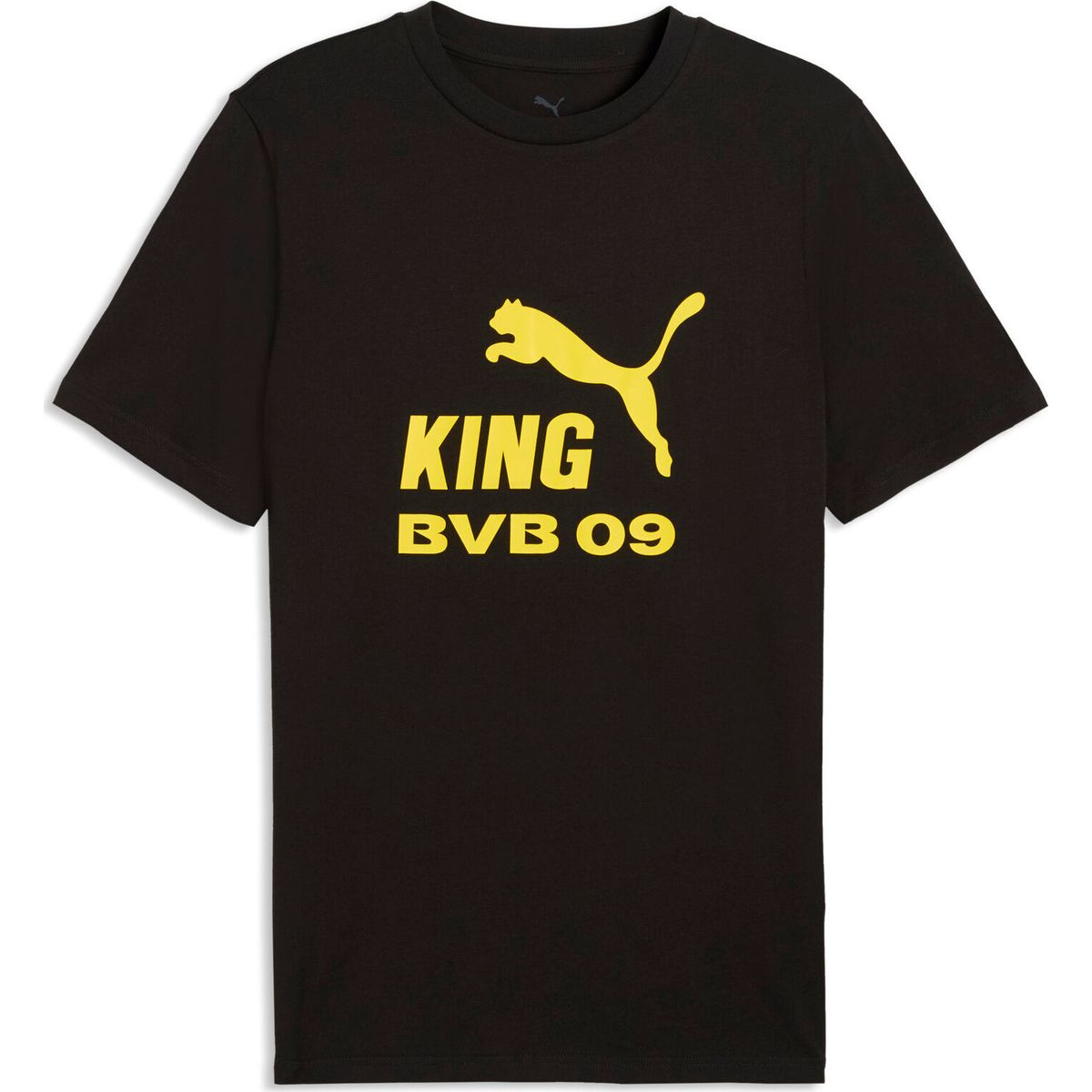 Puma BVB King Logo Tee puma black-faster yellow (01) S 784631-01-S