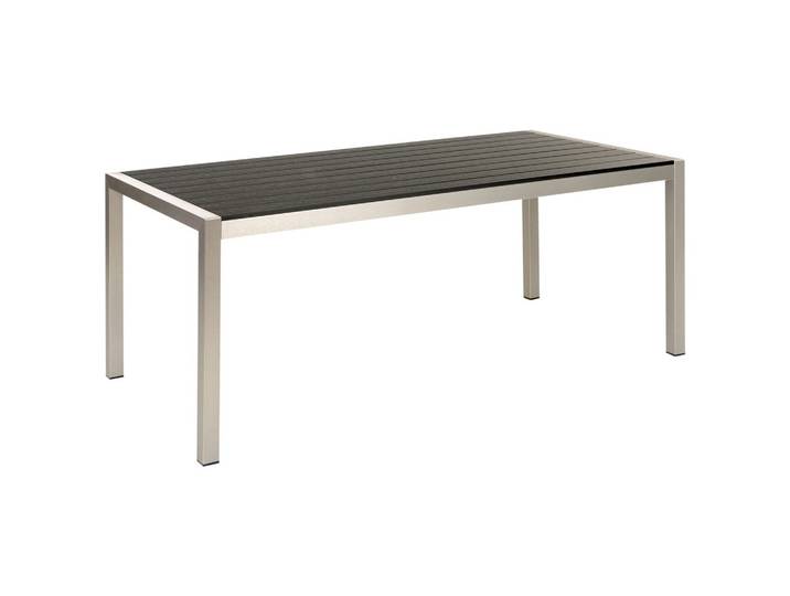 GARTENTISCH Aluminium schwarz 180/90 cm Vernio