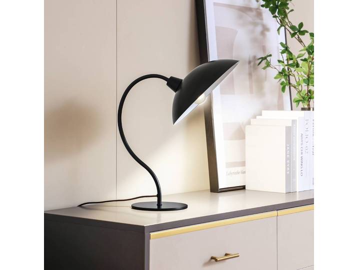 Tischlampe Arvadon Lucande, schwarz, für Wohn- / Esszimmer, Metall, Modern, Tischlampe