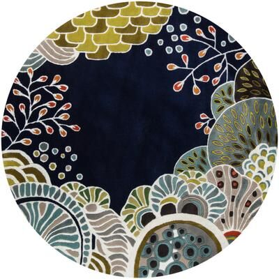 Momeni New Wave Hand Tufted New Zealand Wool Floral Area Rug..
