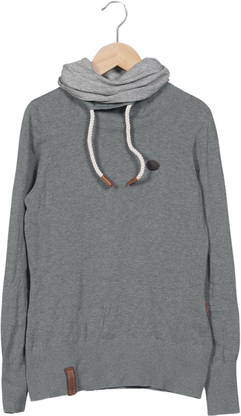Naketano Damen Pullover, Grau, Gr. M, Baumwolle - Second Hand
