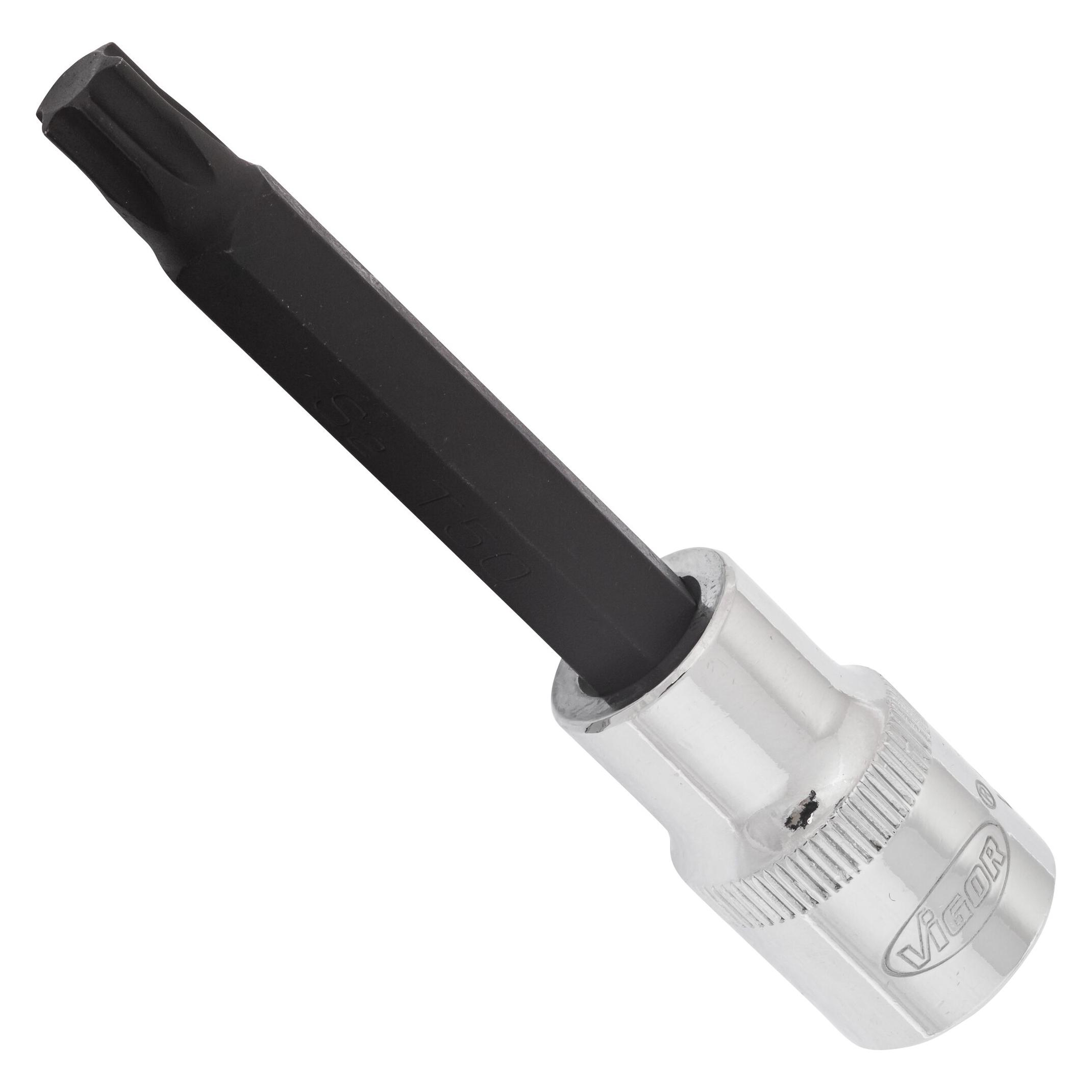 Vigor T Schraubendreher-Einsatz V2169 Vierkant12,5 mm (1/2 Zoll) T Profil T50 (V2169)