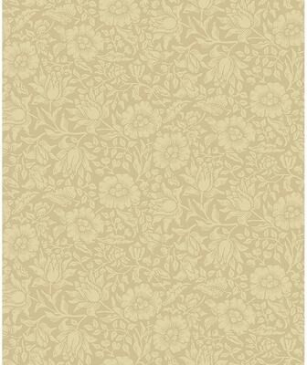 A-Street Prints Mallow Butter Floral Vine Wallpaper