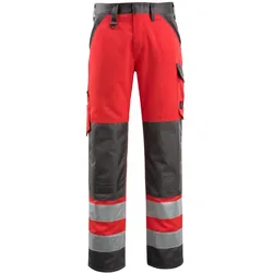 MASCOT Maitland Hose mit Knietaschen SAFE LIGHT Hi-vis Rot / Dunkelanthrazit 60 - 15979-948-22218-82C60 - Hi-vis Rot / Dunkelanthrazit