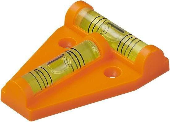 DiverseGoods Magnetische waterpas voor caravans en campers, oranje