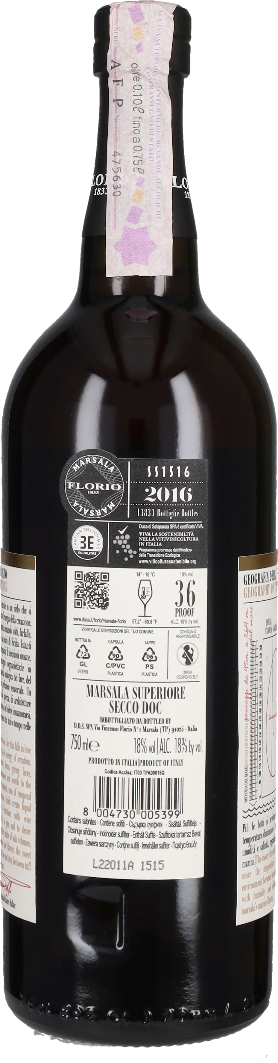 Marsala Superiore Secco Florio 2016