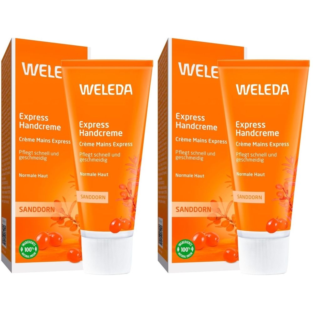 Weleda Sanddorn Express Handcreme 2x 2x50 ml Creme