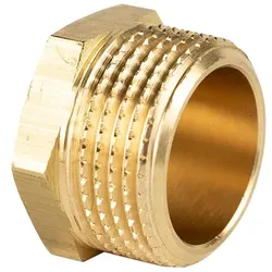 Messing Gewinde-Fitting Stopfen, schwere Ausführung (Ausführung: 1''AG)