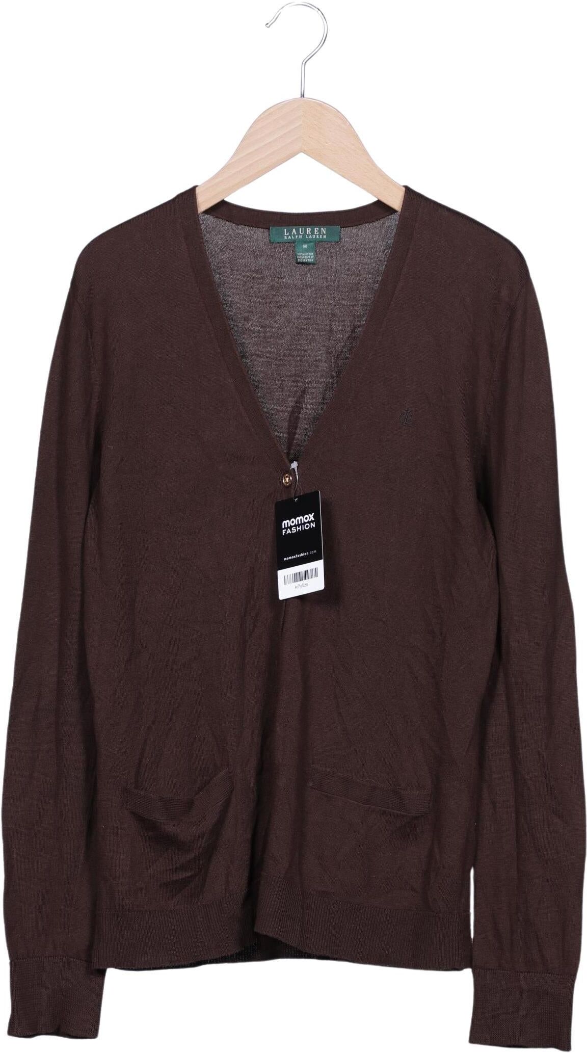 Lauren Ralph Lauren Damen Strickjacke, Braun, Gr. M, Baumwolle - Second Hand