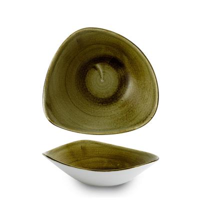 Churchill Stonecast Plume Olive Schale Dreieck.23,5cm /60cl