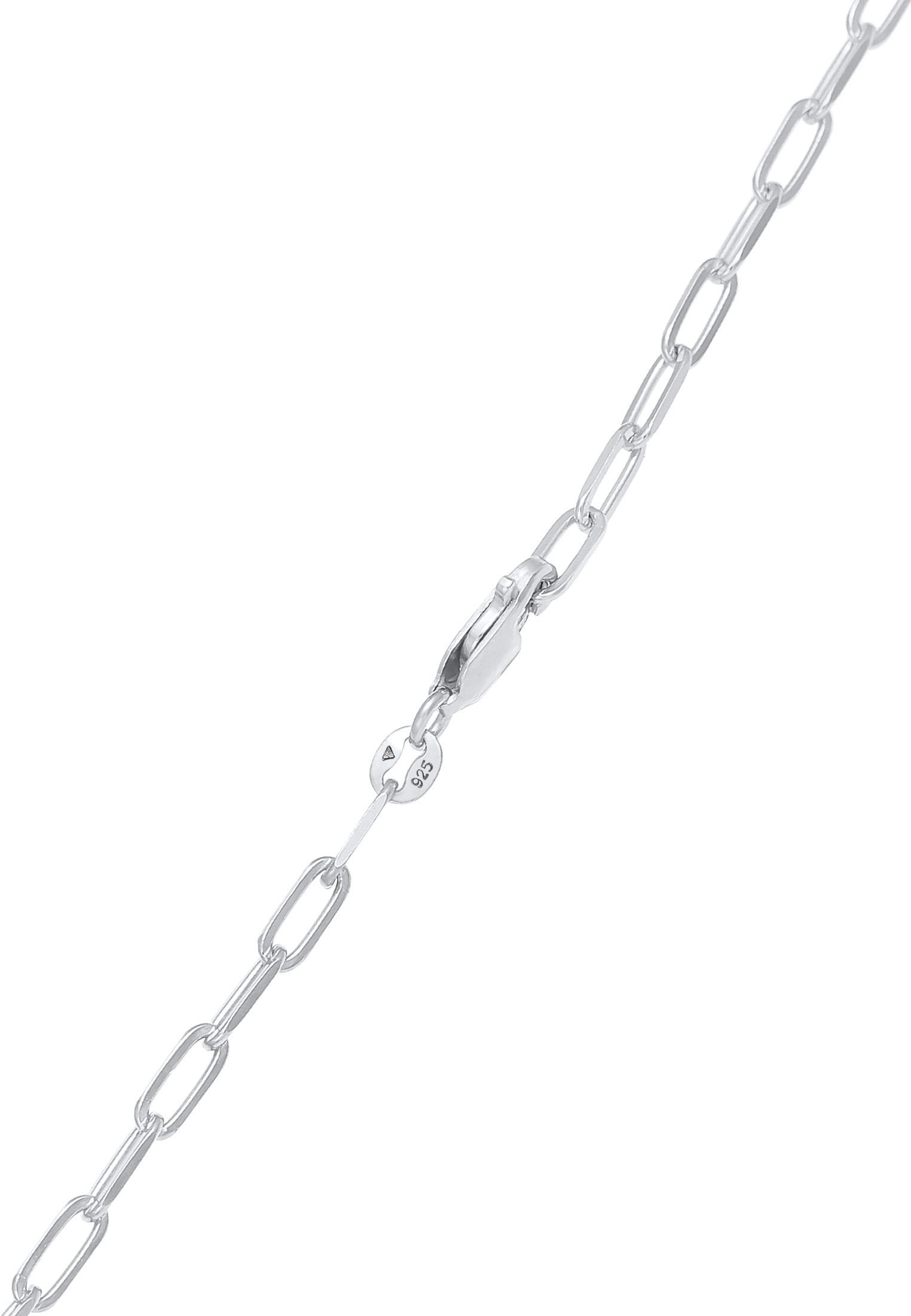Kette ohne Anhänger ELLI "Halskette Glieder Oval Basic Chain Optik 925 Silber" Gr. 45, silber, Halsketten, Damen, ohne Stein, Silber 925 (Sterlingsilber), Kette ohne Anhänger