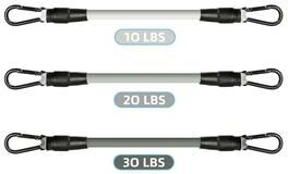 Inspired Living AOLIKES Double D Ring Cable Ankle Straps For Glute And Leg Workouts 3pcs Gray Set