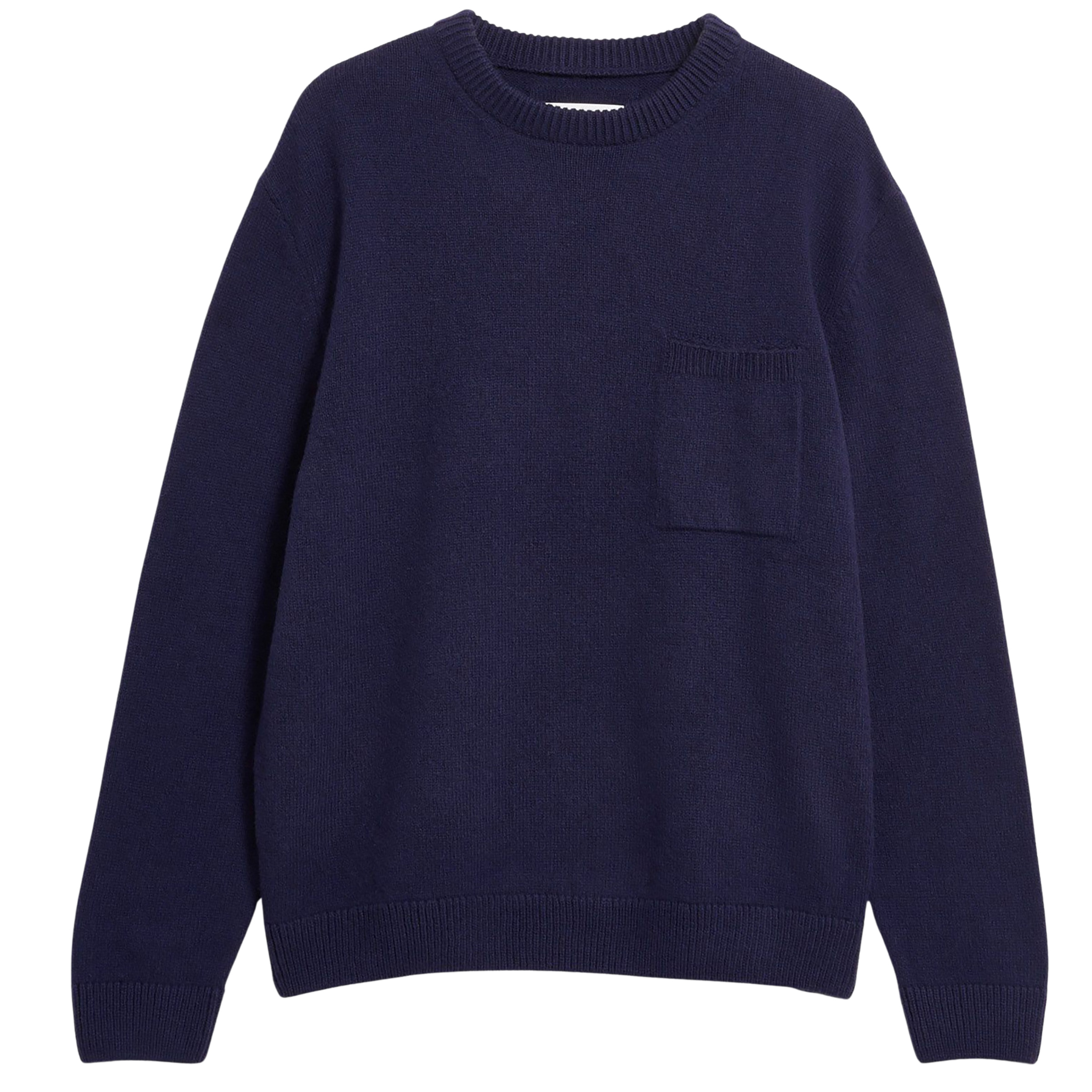 Armedangels Rec Wool Knit Herren Pullover schwarz Größe M Lifestyle Atmungsaktiv