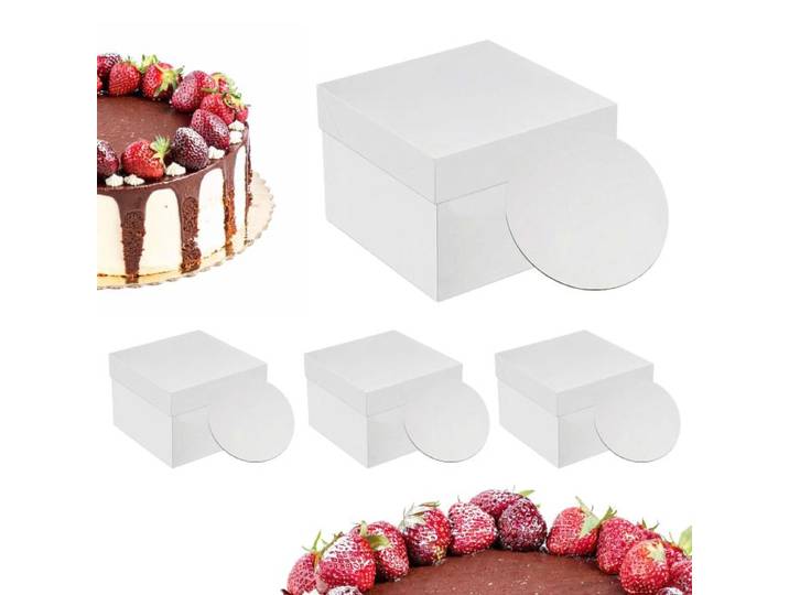 Relaxdays Tortenbox Set mit Cakeboards