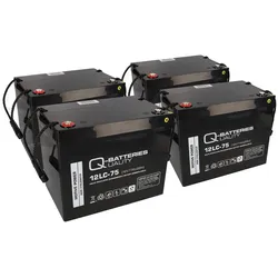 4x Q-Batteries 12LC-75 AGM Akku – 48V 77Ah Deep-Cycle-Batteriesatz
