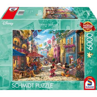 PU6000T. Thomas Kinkade Disney, Mickey & Minnie in Mexico