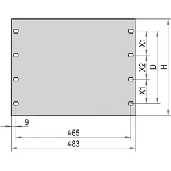 Schroff 19"-Frontblenden, Serverschrank Zubehör