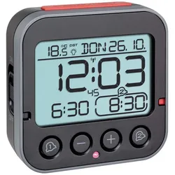 TFA® digitaler Funkwecker BINGO 2.0 schwarz