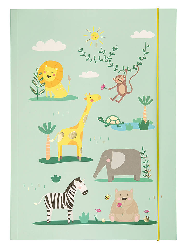 folia PAPER Sammelmappe "Happy Safari" in Mint - onesize