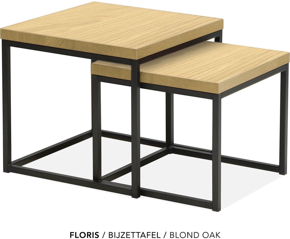 Maxfurn Set vierkante salontafels - Blond oak