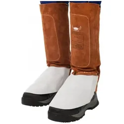 Elmag, Zubehör Arbeitsschutz, - Schweissergamaschen STEERSOtuff Spalt-Rindleder Ø 37-47 cm, L=36 cm