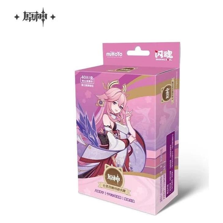 Mihoyo Genshin Impact Jeu de Cartes à Collectionner Series 03 Pre-Build Starter Deck 05 Yae Miko *Version C (Französisch, Deck) (MHY71199)