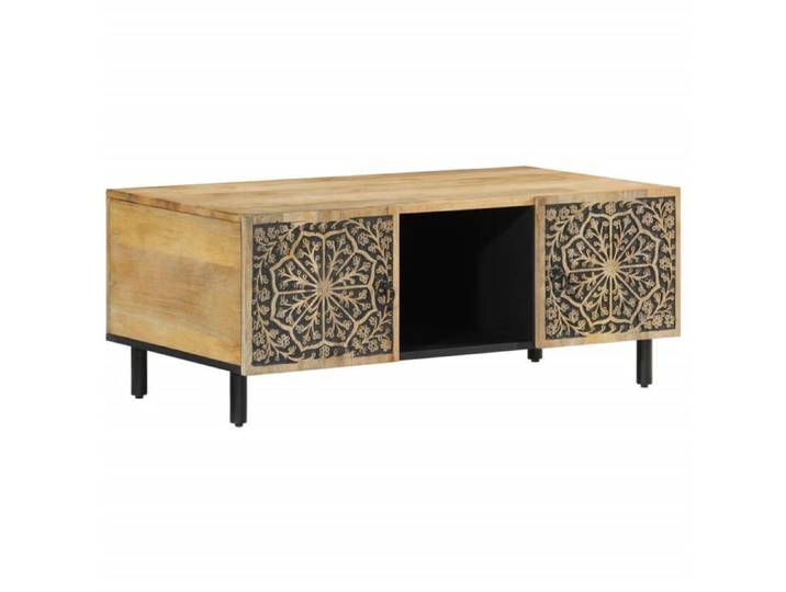 Table basse - CLOUD - 100x54x40 cm - Bois de manguier massif - Pour Salon - 358224