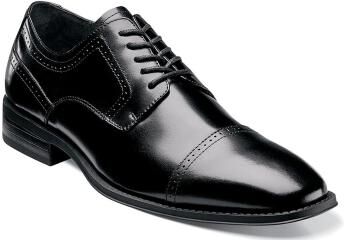 Stacy Adams Waltham - Mens 9.5 Black Oxford Shoes E