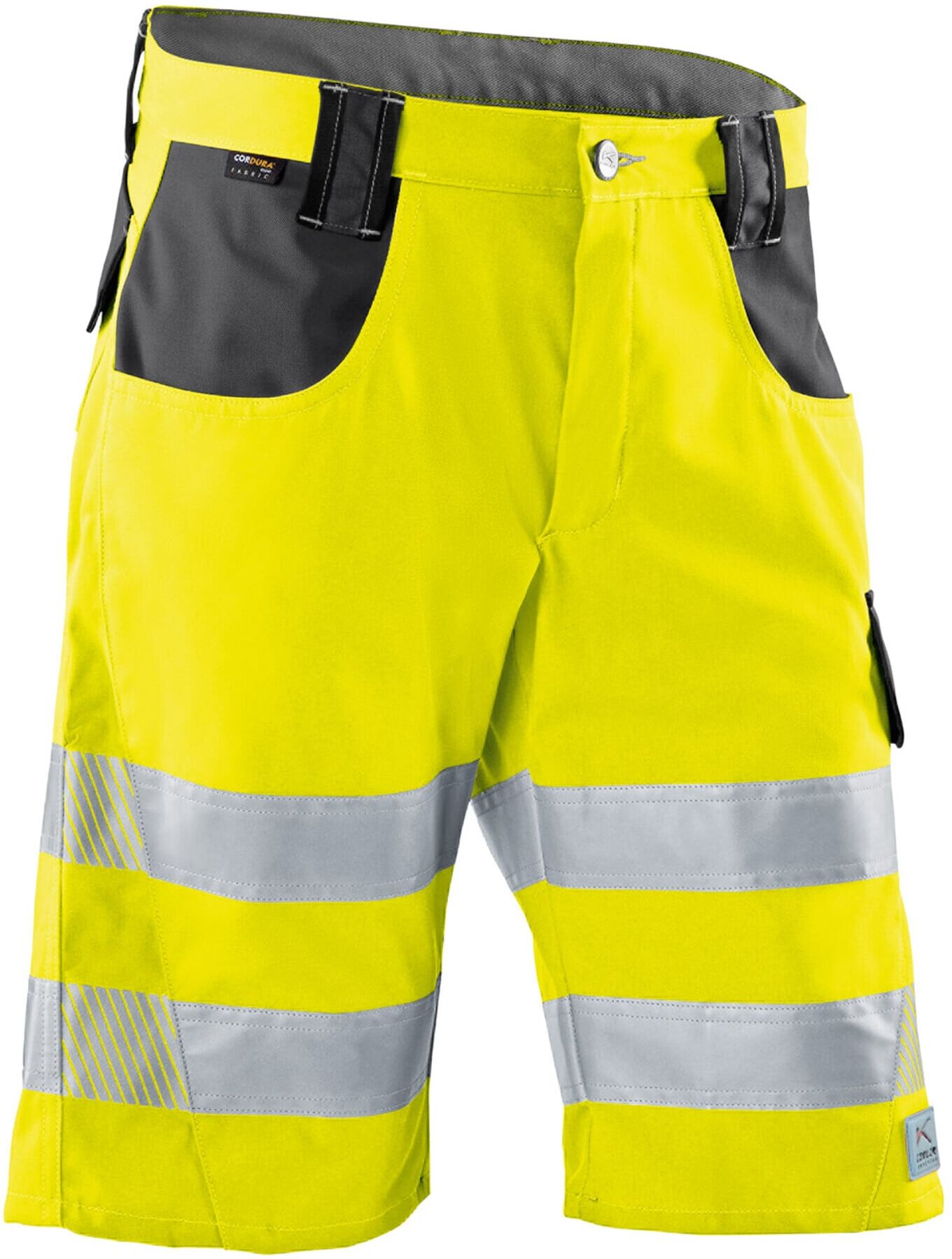 Kübler PSA Reflectiq Shorts 2307 warngelb/anthrazit 52 ; Kübler Workwear (2307 8340-3497-52)
