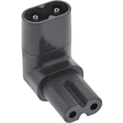 InLine Netzadapter IEC 60320 C8 / C7, oben/unten gewinkelt 2pol