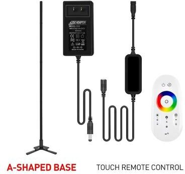 Uplift Picks 200CM White RGBIC Smart Corner Floor Lamp black (remote Control) 200cm 79 Inch eu Plug