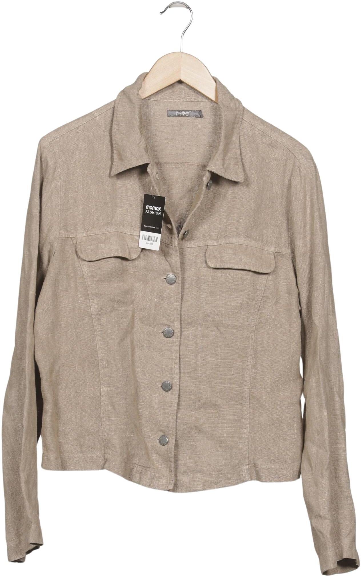 Backstage Damen Jacke, Beige, Gr. XL, Leinen - Second Hand